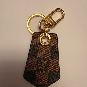 Louis Vuitton Gold and Black Key Holder keychain